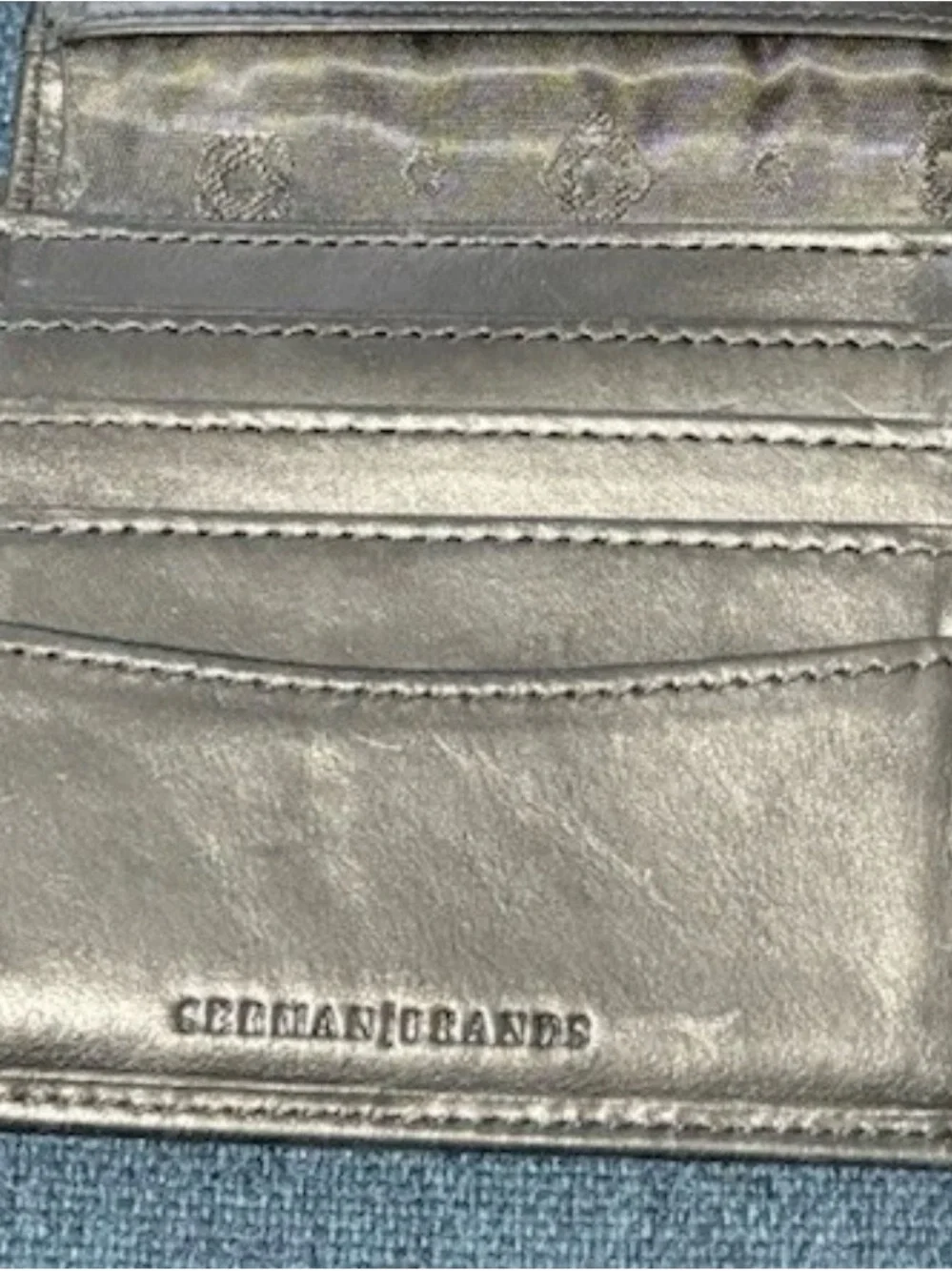 Executive Charcoal Black Leather Bi-Fold Wallet